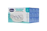 Chicco Microwave Steam Steriliser Dryer Baby Newborn Bottle Cleaner Warmer White