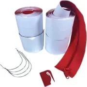Heavy Duty Dust Protector Zipper, Self-Adhesive Dust Barrier Door Contain 3"X7'