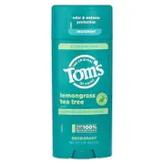Tom's of Maine, Aluminum Free Deodorant, Lemongrass Tea Tree, 3.25 oz (92 g)