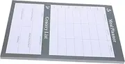 JEWEDECO Tearable Food List Household Calendar for Prep and Grocery Shopping for Busy Schedules Diet Tracking