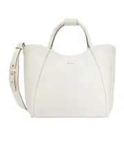 Max Mara Logo Plaque Top Handle Bag One size white