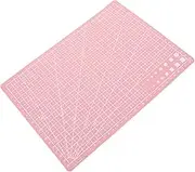 A4 Pink Self-Healing Cutting Mat - Double Sided Non Skid Craft Board for Sewing Scrapbooking and Ideal for Hobbyists and