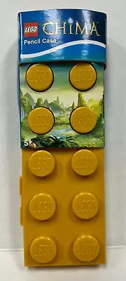 Lego Chima Pencil Case Brick Box Min Figure Storage Plastic Travel Holder Yellow