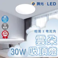 在飛比找Yahoo!奇摩拍賣優惠-舞光【30W】雲朵吸頂燈 LED大瓦數吸頂燈 大坪數主燈 居