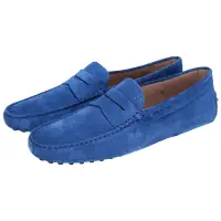 在飛比找Yahoo奇摩購物中心優惠-TOD’S 經典麂皮豆豆樂福鞋(藍色/男鞋)