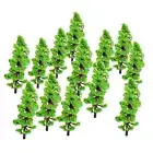 100Pcs 1:160-1:220 Scale Fir Tree Models Set for Park Train Landscape Decor