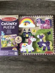 Melissa & Doug Chunky 6 Pc Unicorn Puzzle