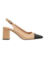 [Sandler] Kirsty Heeled Shoes in Black/Camel Leather