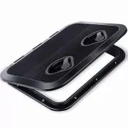 Marine Deck Access Hatch 17.3“×12.4" Black Rectangle Boat Hatch & Lid