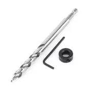 3/8" Step Drill Bit Hex Shank Pocket Hole Drill Bit with Adjustable Depth Stop C