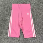 adidas Gym Shorts Women XS Pink Run Hike Work Out Yoga Compression New Tags