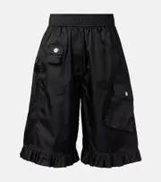 [Ganni] Ganni Ruffled cargo shorts AU 12 black