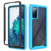 MCC Shockproof Case Samsung Galaxy S20 FE Fan Edition Clear Back Cover [Sky Blue]