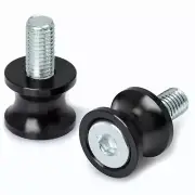 Bobbin Spools Swingarm Paddock Stand Adaptors 10 mm Motorbike Motorcycle Black