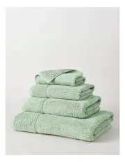 [Vue] Combed Cotton Ribbed Towel Range in Sage