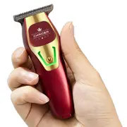 Powerful Professional Hair Trimmer Men 0 MM T Blade Electric Clipper Rechargeable Barber Haircut Machine Beard Trimmer Shaver-Red