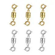 6pcs Double Necklace Clasps and Closures Converters, Gold, Silver