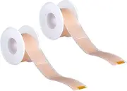 FOMIYES 2 Rolls Follow up Self- Heel Grips Back Heel Pads Grips Heel Sticker Foot Cushion Pads Outdoor Stickers Protector Insoles for Heels Scar Silicone Gel Beige