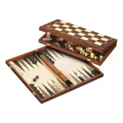 Chess-Backgammon-Draughts-Set - Field 30 MM - Edge Lettering