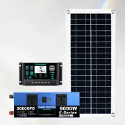 Solar Full Kit 8000W 110V Inverter 200W Solar Panel Home 100A Controller SysteR