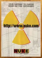 1996 Nuke Video Game Website Vintage Print Ad/Poster Retro Internet Promo Art