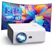 【Electric Focus】 Mini Projector with WiFi and Bluetooth, 2024 Upgrade