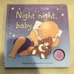 英國進口 USBORNE 英文硬頁繪本 晚安寶貝 NIGHT NIGHT BABY