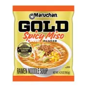 Gold Spicy Miso Craft Ramen Noodles, Restaurant Quality Instant Ramen, 4.21 O...