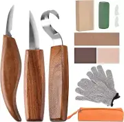 Wood Carving Tools, 13 in 1 Wood Carving Kit with Carving Hook Knife, Wood Wh...