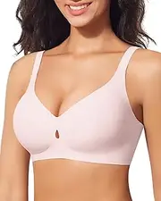 [SINFLA] Womens Wireless Bra No Underwire Comfort Seamless Bras Buttery Soft Bralette Full Coverage Everyday Bra