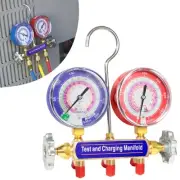 42001 Charging Manifold and Test, 2-Valve A/C Manifold Gauge, with 3-1/8” Lar...