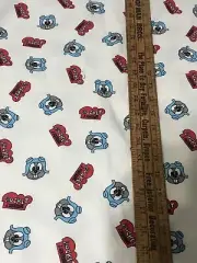 VINTAGE RARE JUVENILE ROCKET J SQUIRL COTTON KNIT FABRIC BY CHORUS LINE