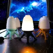Space Age Sci-Fi Midcentury Modern Hive Lamp Light LED Spaceship Inspired MCM