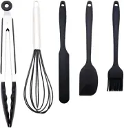 Heat Resistant Non-stick Baking Kitchen Kit Silicone Spoon Utensil Spatula Set