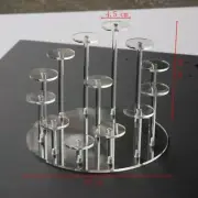Clear Acrylic Removable Stand Model Toy Display Perspex Stands Shelf Shop Home