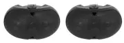 (2) Rockville D4-70 Black Dual 4" 70v Commercial/Restaurant Wall Mount Speakers