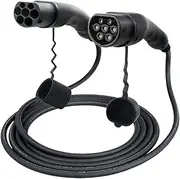 EV Charging Cable 32A 22KW 3 Phase Electric Vehicle Cord 5M Type 2 IEC 62196 EVSE Public Charging Station Female to Male Plug