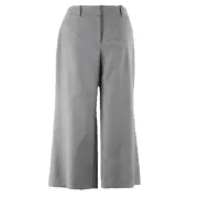 White House Black Market NEW NELL Sz 6 x 22 Grey Crop Wool Polyester Blend Pant