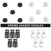 Plastic Toggle Cord Lock Stopper Drawstring Locks Single/Twin Hole Push Button