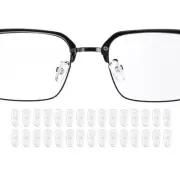 15 Pairs Eyeglass Nose Pads 13mm Screw-in Glass Nose Grips White