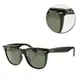 【Ray Ban】WAYFARER墨綠亮黑太陽眼鏡-大版(RB2140-F-901-54)