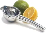 Manual Citrus Press Juicer in Gleaming Stainless Steel - Effortless and Stylish