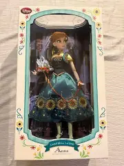 NEW Anna Frozen Fever Limited Edition Doll Disney Store 17" LE Green Dress ver