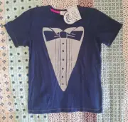 Kids Pumpkin Patch Bowtie Tee - Size 7 - BNWT