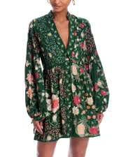 Farm Rio Pineapple Garden Mini Dress