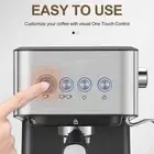 AU Aeomjk 15 Bar Espresso Machine 1050W All-In-One Semi-Automatic Coffee Machine