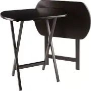 Winsome Cade Snack Table, Coffee, 15.75D x 23.62W x 25.43H in