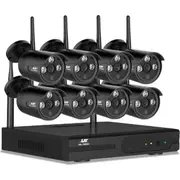 UL-tech Wireless CCTV Security System 8CH NVR 3MP 8 Bullet Cameras