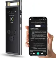 Digital Voice Recorder with APP for AI Voice-To-Text Transcription, Gpt-4O Summa