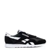 NEW Mens REEBOK CLASSIC NYLON - MENS FV1592 Black White Shoes